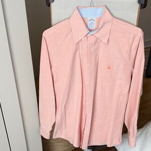 Brooks Brothers Men's Light Coral Button-Down Shirt